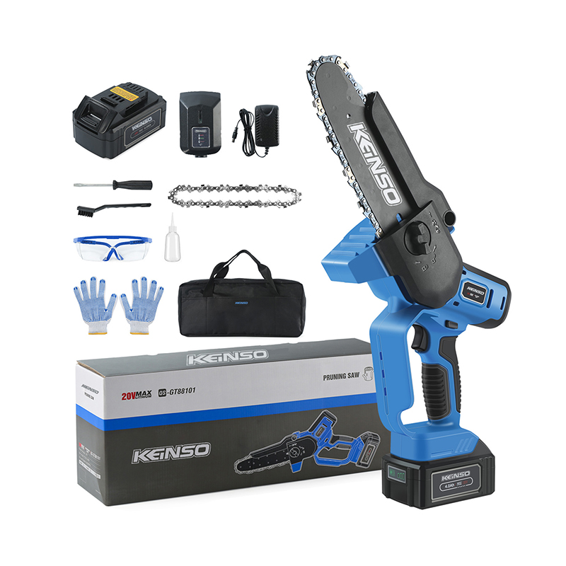 20V Cordless Lithium Battery 8inch Brushless Heavy Duty Pruning Saw Mini Chainsaw