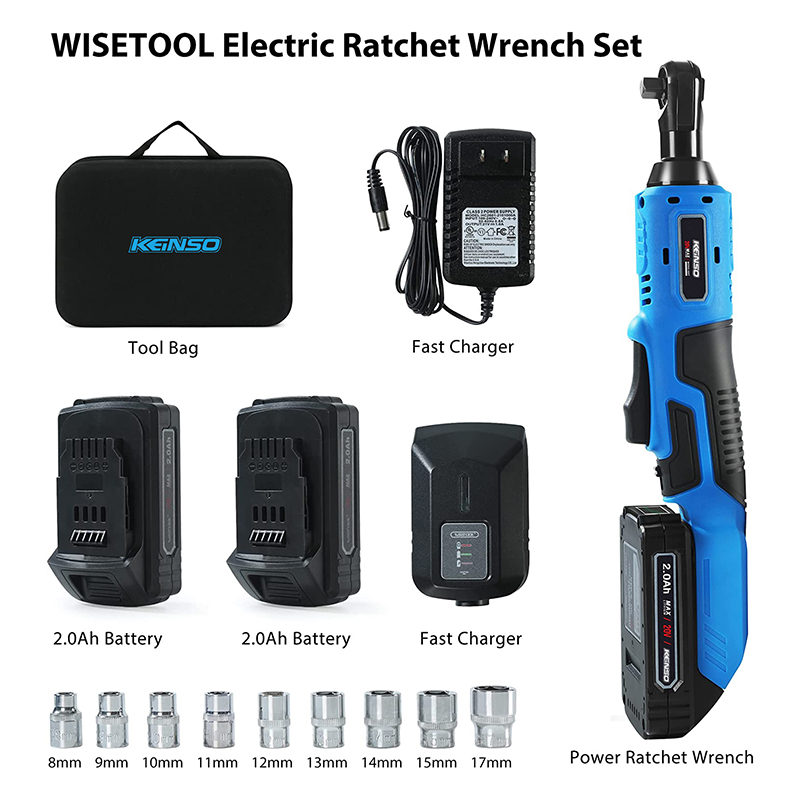 20V Cordless Lithium Battery 3/8 Inch Ratchet Wrench